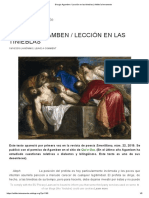 Giorgio Agamben _ Lección en Las Tinieblas _ Artillería Inmanente