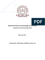National Institute of Technology, Kurukshetra: Department of Electrical Engineering