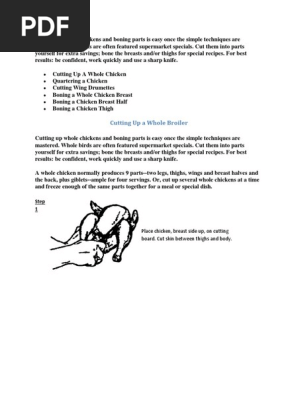 Cutting and Boning