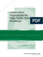 Preservation Approaches For High-Traffic-Volume Roadways: REPORTS2-R26-RR-1