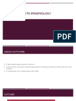 Chapter 1 Introduction To Epidemiology