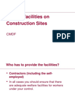 Welfare Facilities On Construction Sites: Health and Safety Executive