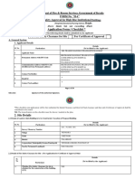 Application Form / Checklist