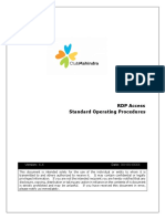RDP Access Standard Operating Procedures