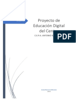 Proyecto de Educación Digital Del Centro: C.E.P.A. Antonio Machado