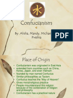 Confucianism: By: Alisha, Mandy, Michael, and Preshia