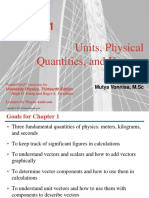 Units, Physical Quantities, and Vectors: Modifications by Mutya Vonnisa, M.SC