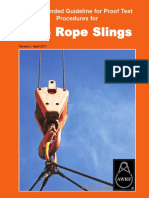 Wire Rope Slings: Recommended Guideline For Proof Test Procedures For