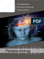 Parapsychology PHD