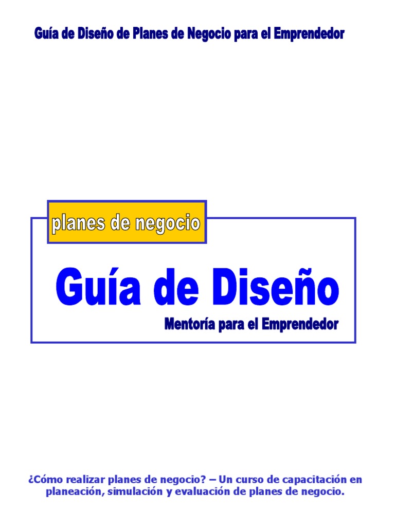 Guía para Elaborar un Plan de Negocios | PDF | Producto (Negocio ...