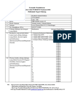 Formulir Pendaftaran PORSENI Nasional 2018