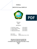 Fisika Momentum Dan Impuls Kelompok 6