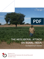 The Neoliberal Attack On Rural India:: Dossier N 21 Tricontinental: Institute For Social Research October 2019