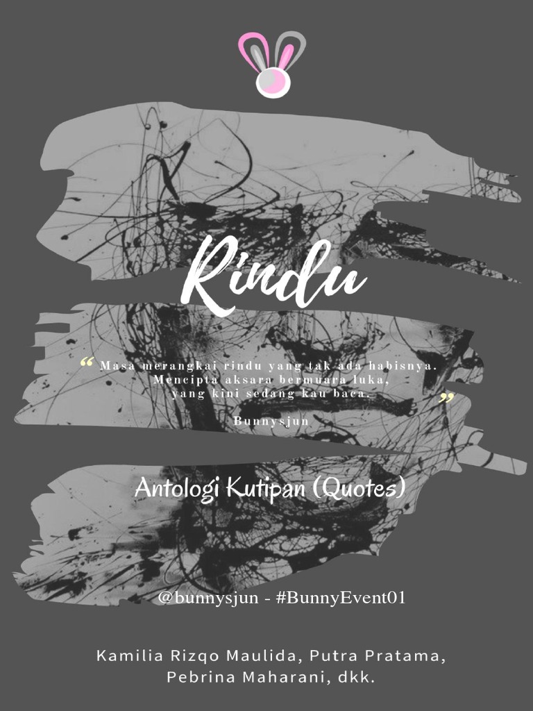 E Book Rindu By Bunnysjun Bunnyevent01 Pdf