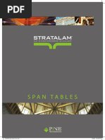 Strata Lam Span Tables