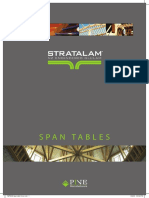 Strata Lam Span Tables