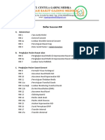 Daftar Susunan RM RSGM