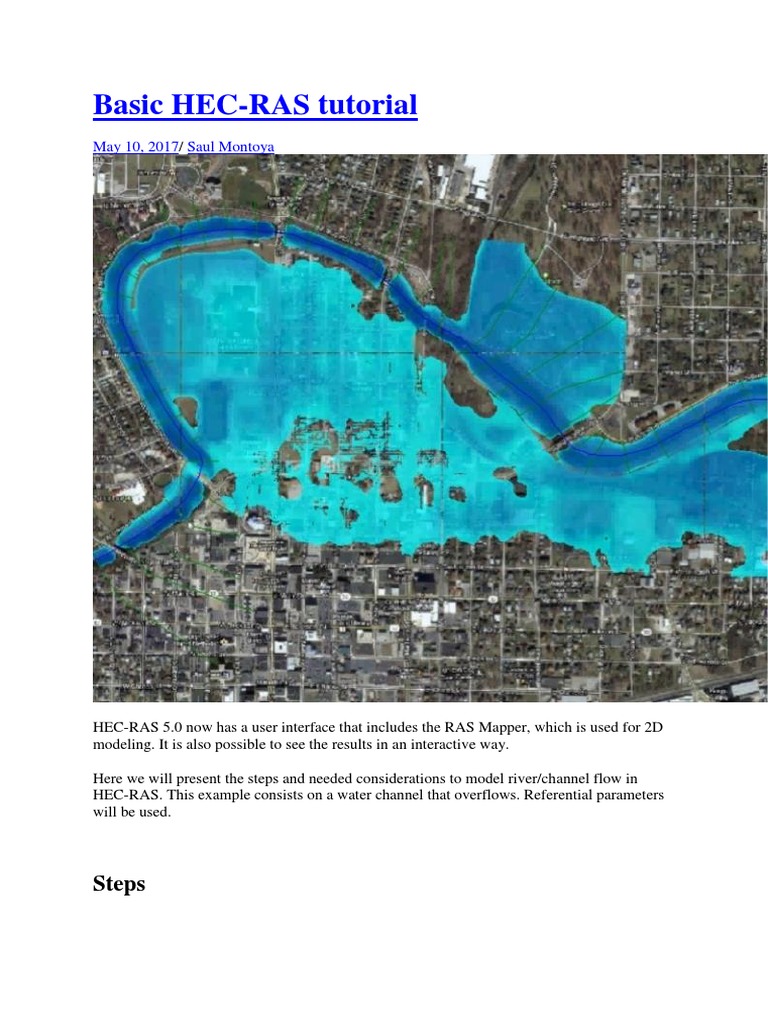 Basic Hec Ras Tutorial Hatari Labs Pdf Cross Section Physics