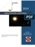 La ley de la gravitación universal