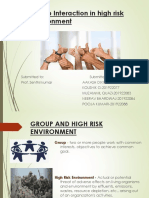 Group Interaction in High Risk Environment
