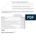 Sleep Disorder Screening Tool