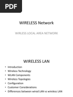 WIRELESS Network: Wirless Local Area Network