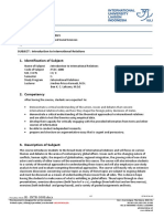 Syllabus Intro To IR - InTR-1000