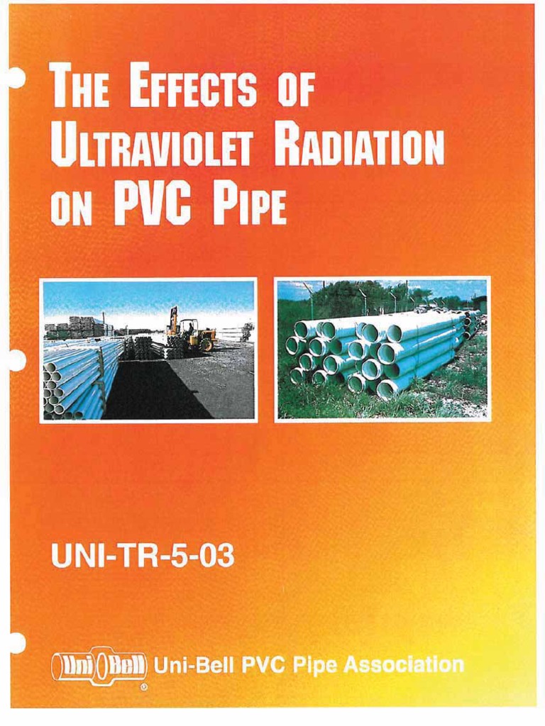 The Effects of Ultraviolet Radiation On PVC Pipe PDF