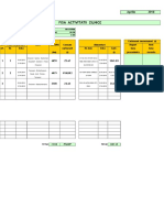 Fisa Activitatii Zilnice: Quo Vadis Logistics S.R.L. Aprilie 2018