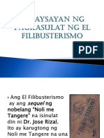 Kasaysayang NG Pagkasulat NG El Filibusterismo