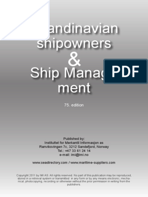 Scandinavian Shipowners | Scandinavia | Norway