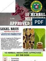 10 Herbal Medicines Approved by Doh