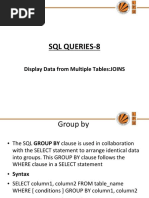 SQL Queries-8: Display Data From Multiple Tables:JOINS