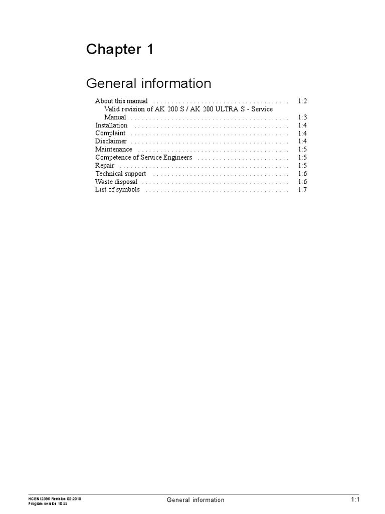 General Information 1:1 | PDF | Technical Support | Reliability Engineering
