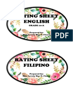 Rating Sheet Cover