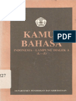 Kamus Bahasa Indonesia - Lampung Dialek A
