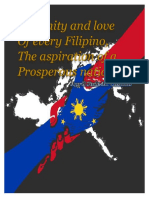 Unity and Love of Filipinos Aspiring for Prosperity