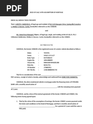 deed of sale