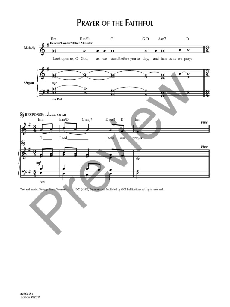 Prayers of The Faithful 1 PDF Catholic Liturgy Catholic Church