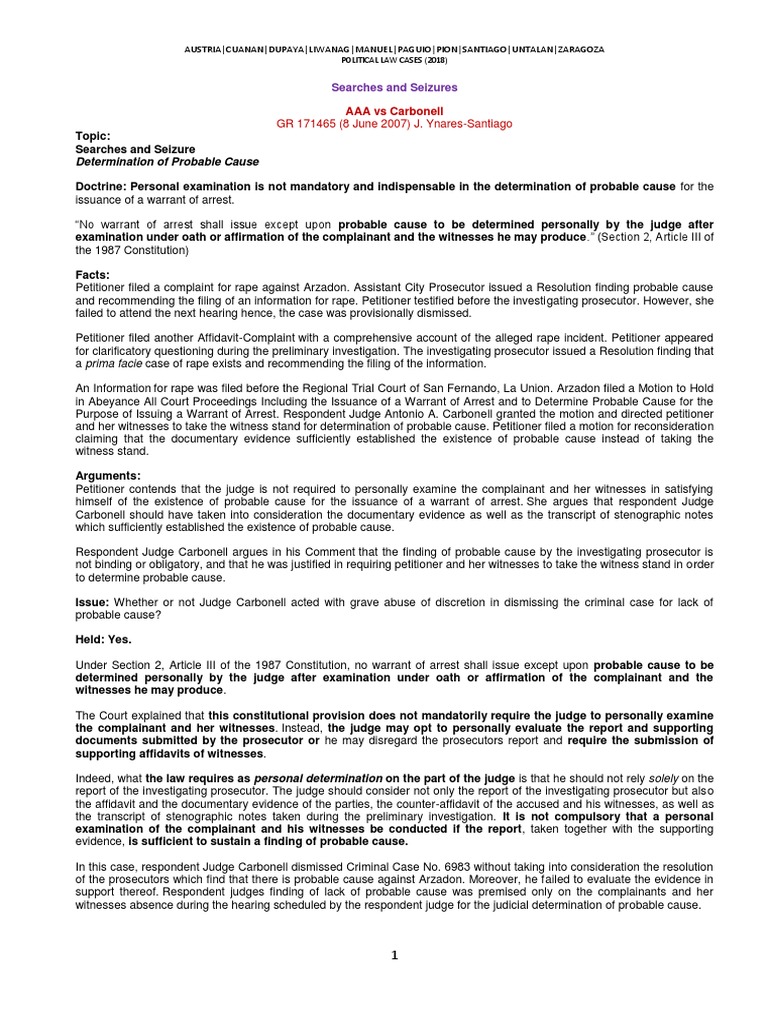 Bill of Rights e | PDF | Search And Seizure | Search Warrant