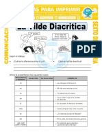 Ficha La Tilde Diacritica para Sexto de Primaria