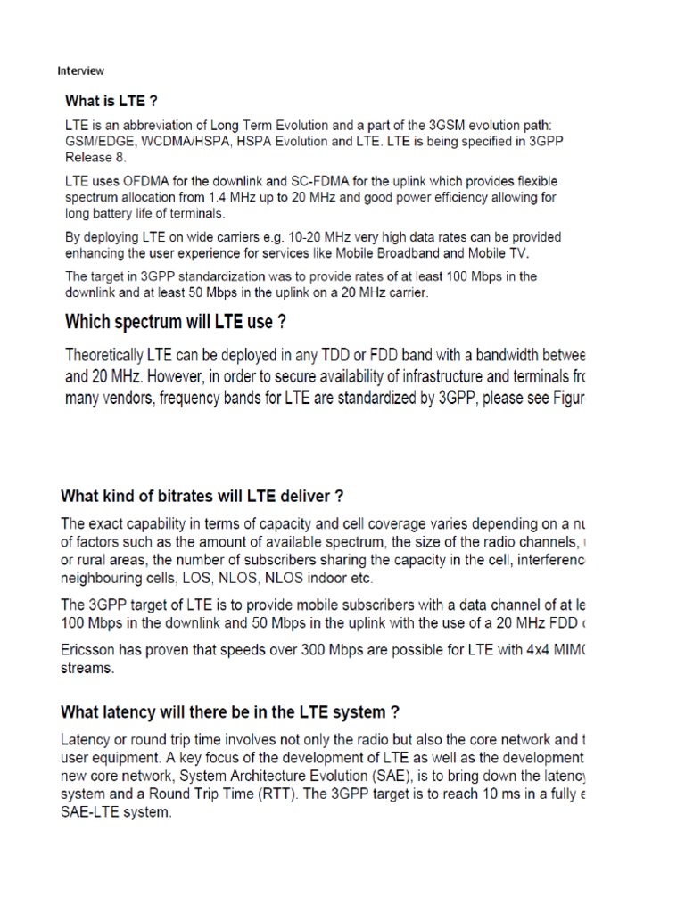 LTE Network Troubleshooting Guide | PDF | Scheduling (Computing) | Mimo
