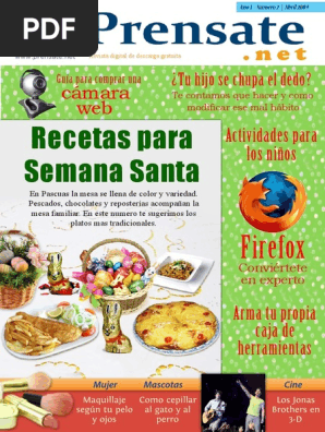 Recetas De Semana Santa Pdf Esparragos Postres