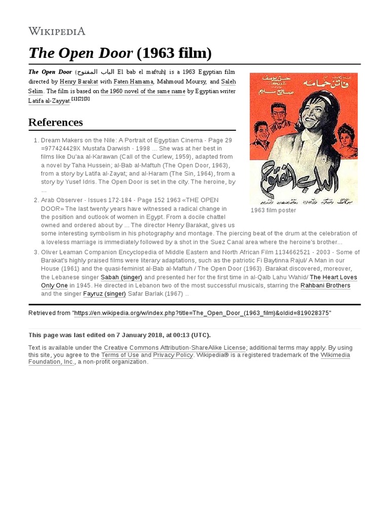 The Open Door (1963 Film) | PDF