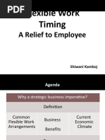 Flexible Work Timing: A Relief To Employee