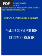 Validade Em Estudos Epidemiologicos