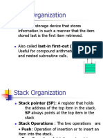 Stack Organization: Stack: A Storage Device That Stores