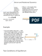 Rotational Equilibrium and Rotational Dynamics Student