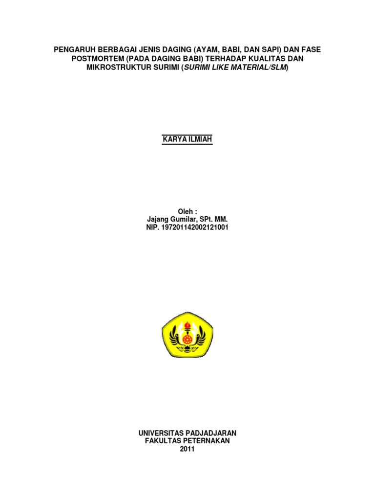 08pengaruh Berbagai Jenis Daging Pdf