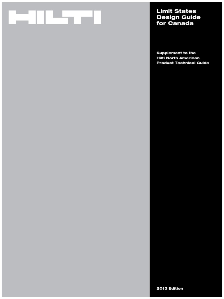 Anchor Design Guide Hilti PDF PDF Screw Concrete